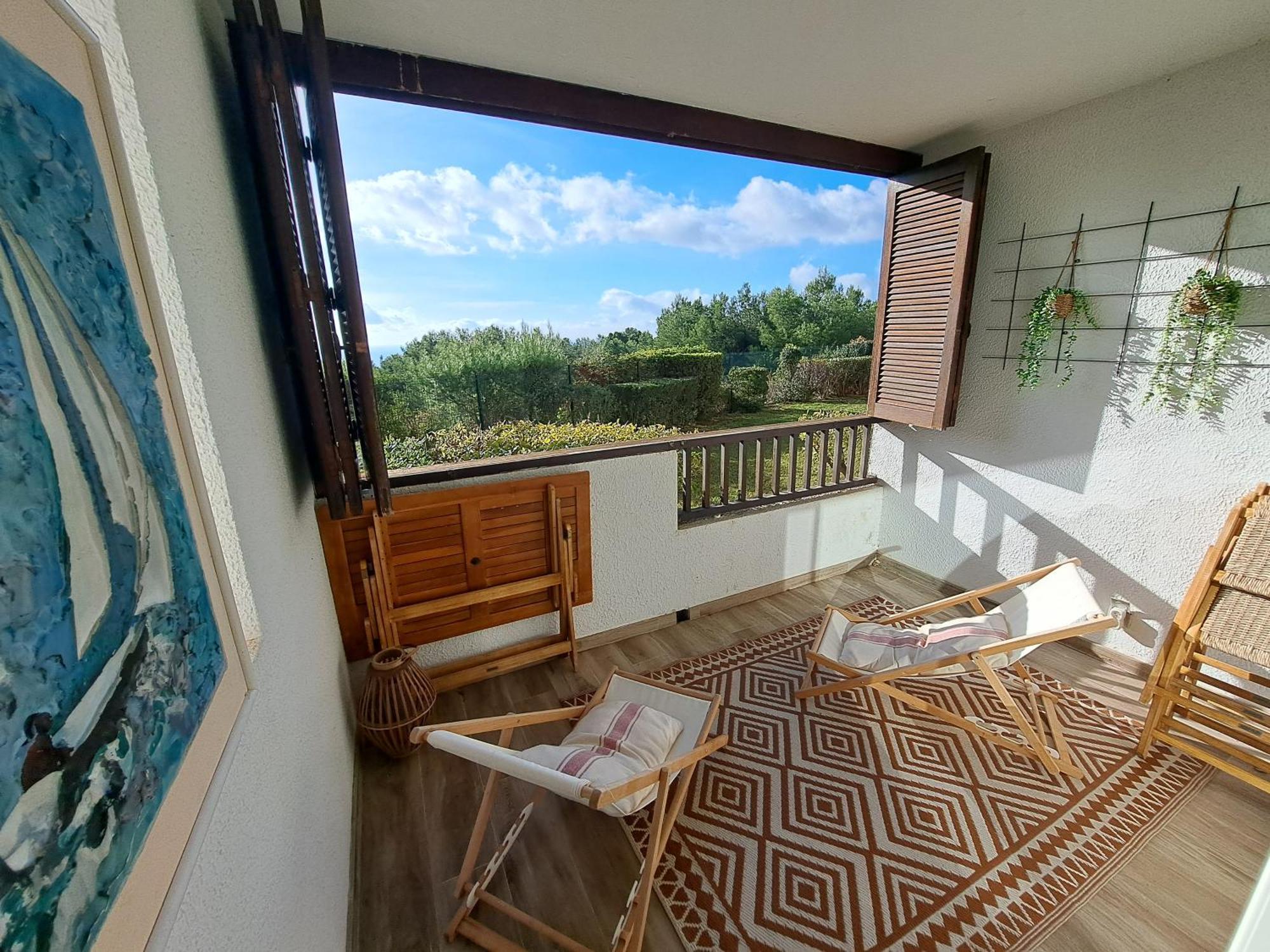 Superbe Appartement Piscine, Tennis, Vue Mer Et Decore Avec Gout Cassis Bagian luar foto